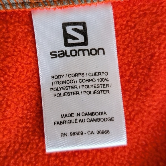 Salomon Performance Jacket Orange Green Lightweight Design - Picture 6 of 13
